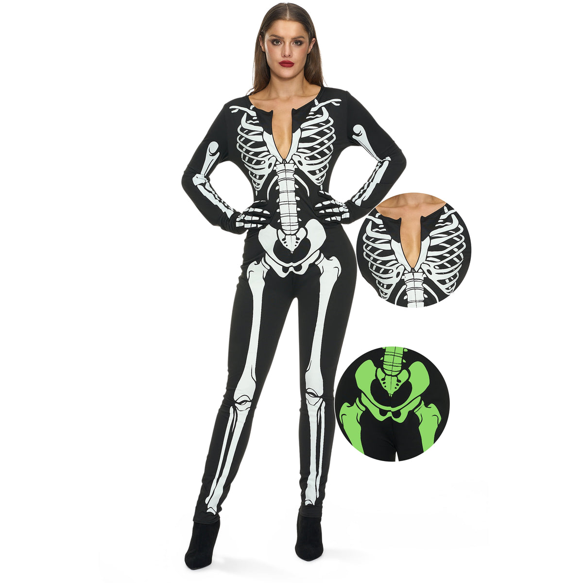 Glow-In-The-Dark Skeleton Costume