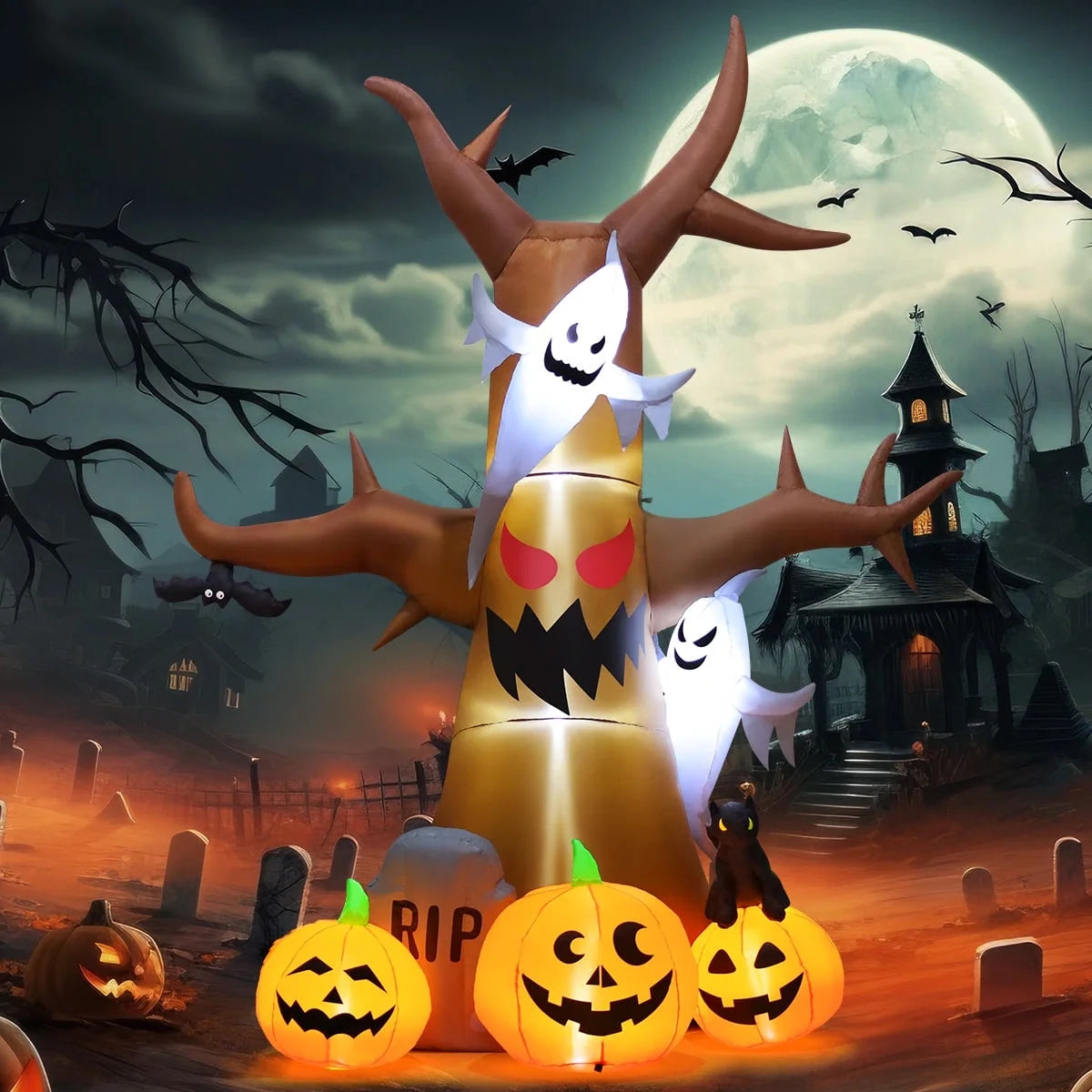 11.8FT Inflatable Halloween Tree