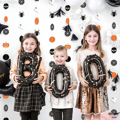 Orange & Black Halloween Garland
