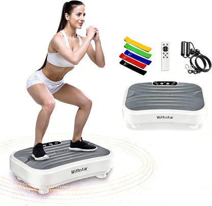 Power Waver Vibration Plate - Whole Body Vibration Platform, 330Lbs Capacity, Lymphatic Drainage & Weight Loss Support