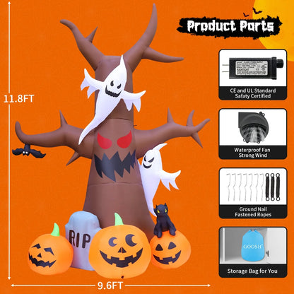 11.8FT Inflatable Halloween Tree