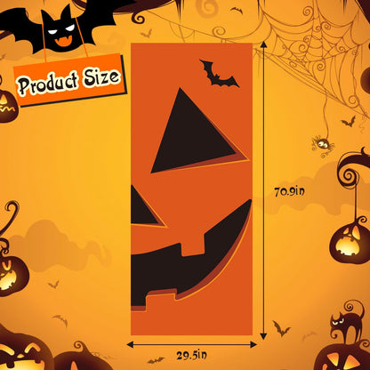 Halloween Pumpkin Door Cover