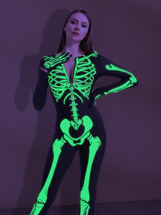 Glow-In-The-Dark Skeleton Costume