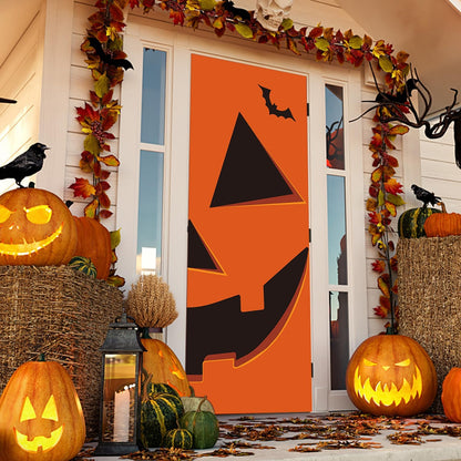 Halloween Pumpkin Door Cover